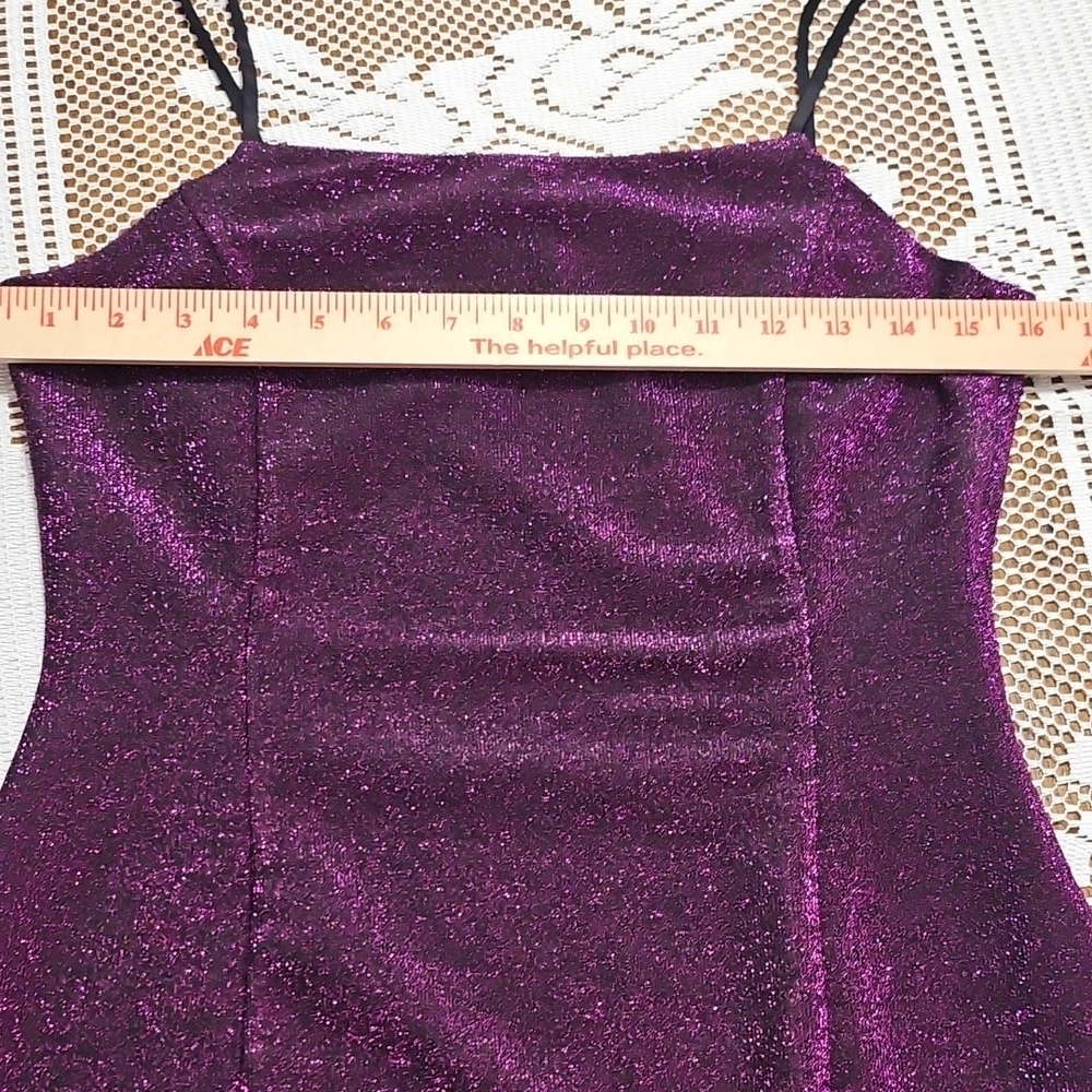 Lulu's Glittering Purple Mini Dress - Picture 8 of 13